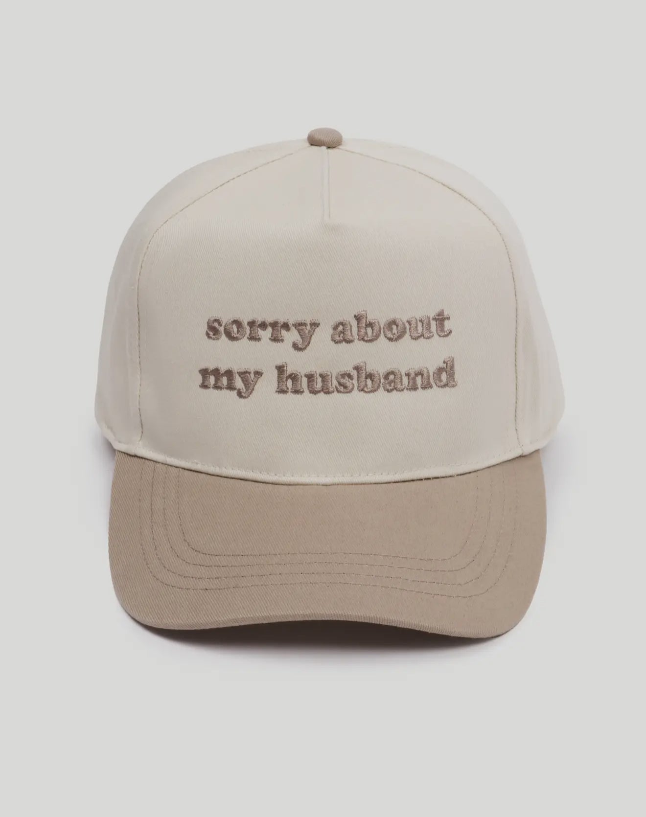 Sorry About My Husband Embroidered Cap