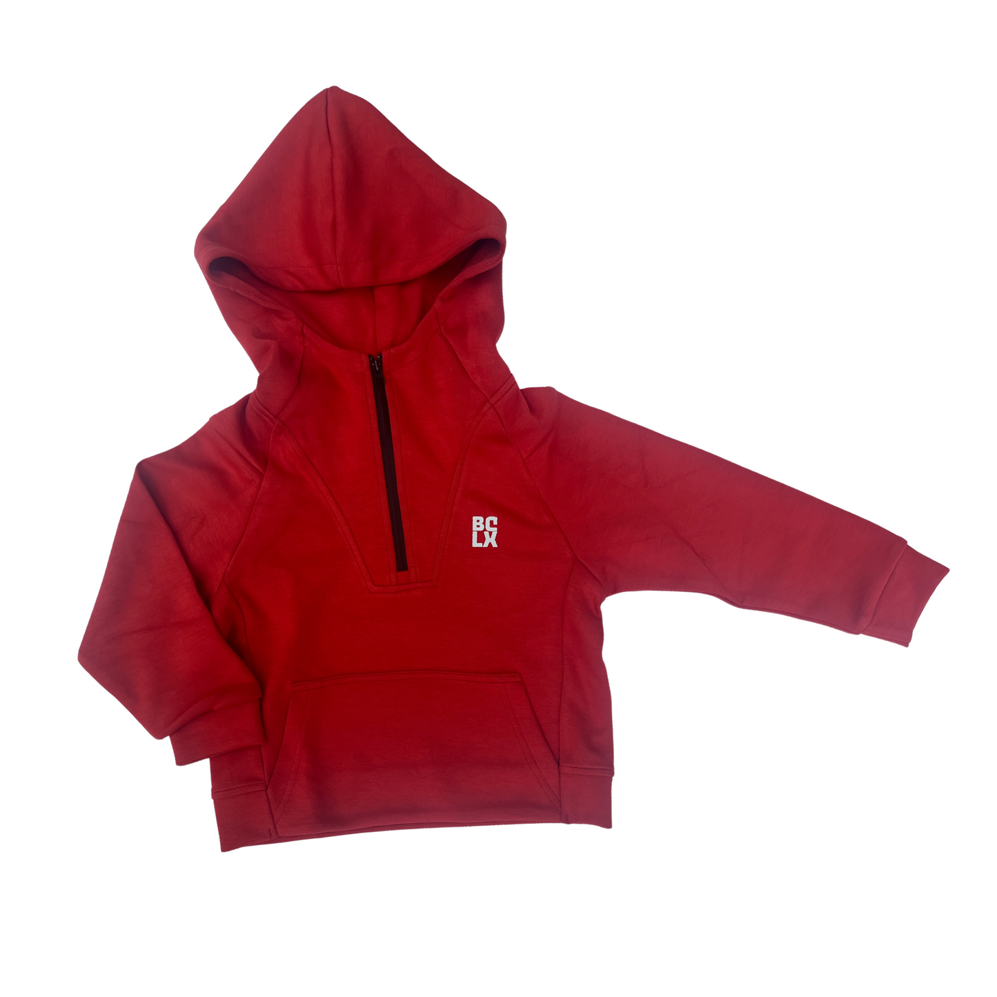 LUXE Half-Zip Sweatshirt (Coastal Red)