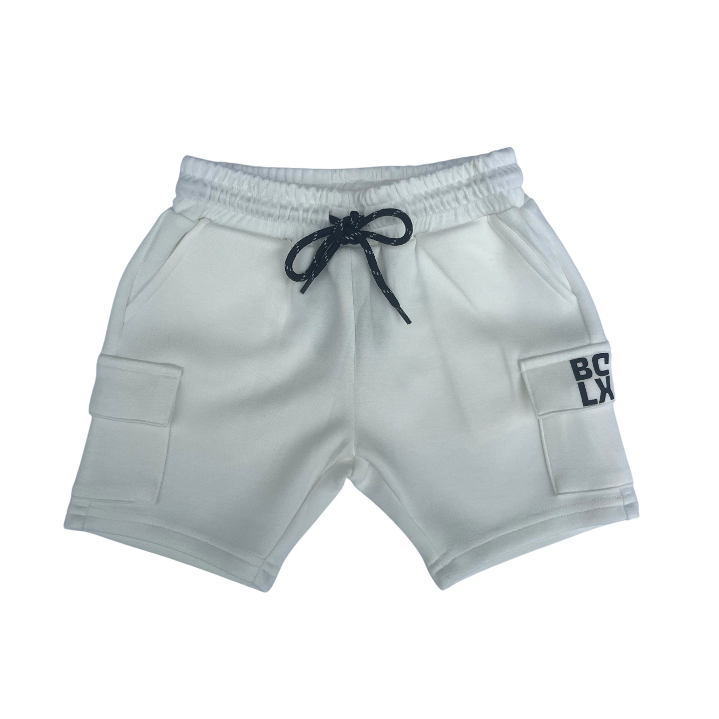 LUXE Cargo Shorts (Coastal White)