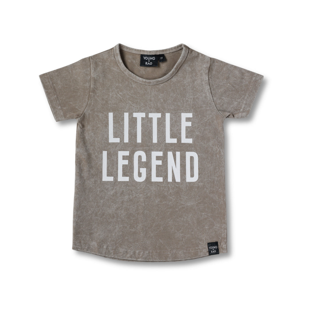 LITTLE LEGEND TEE // TAUPE