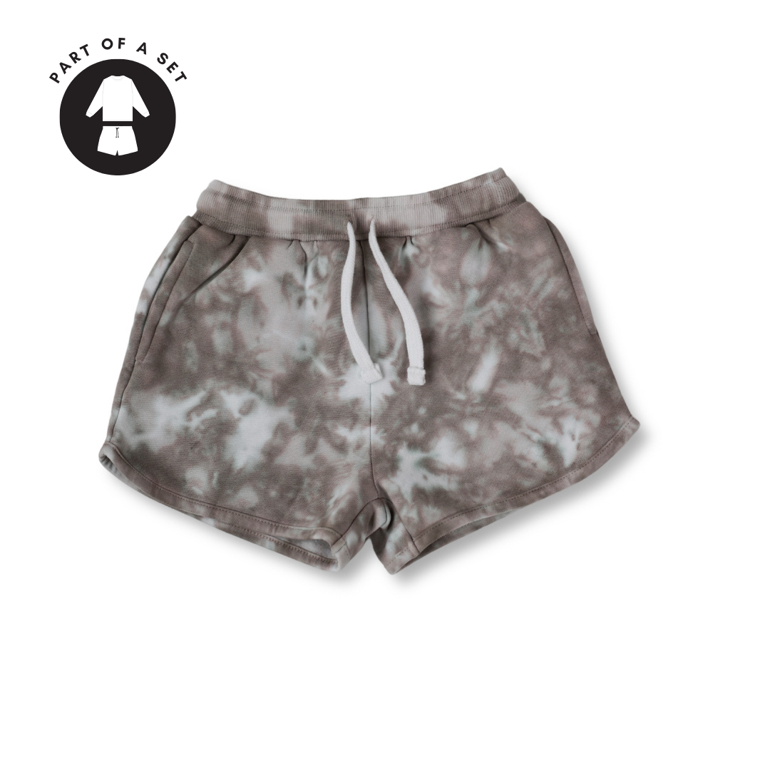 COTTON TIE-DYE SHORTS // TAUPE (coming soon)