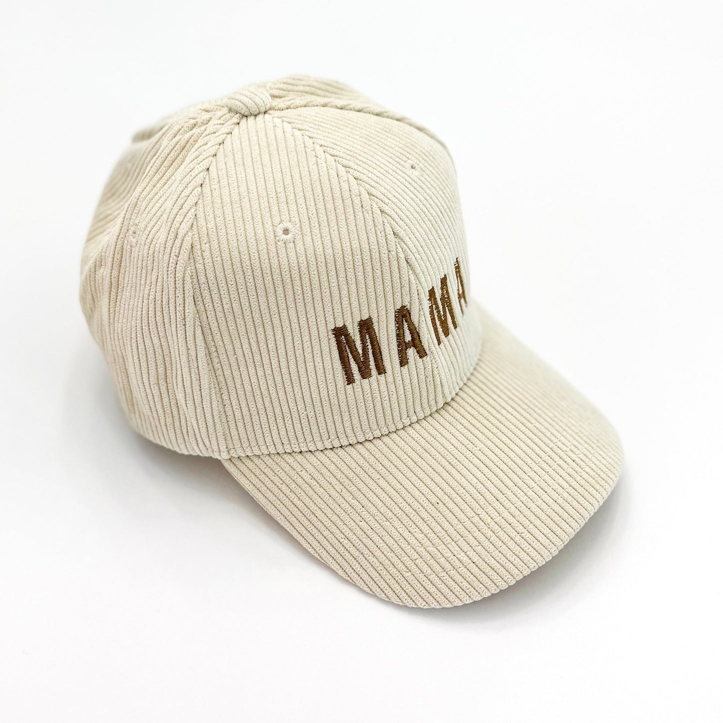 Mama Basic Corduroy Embroidered Baseball Cap