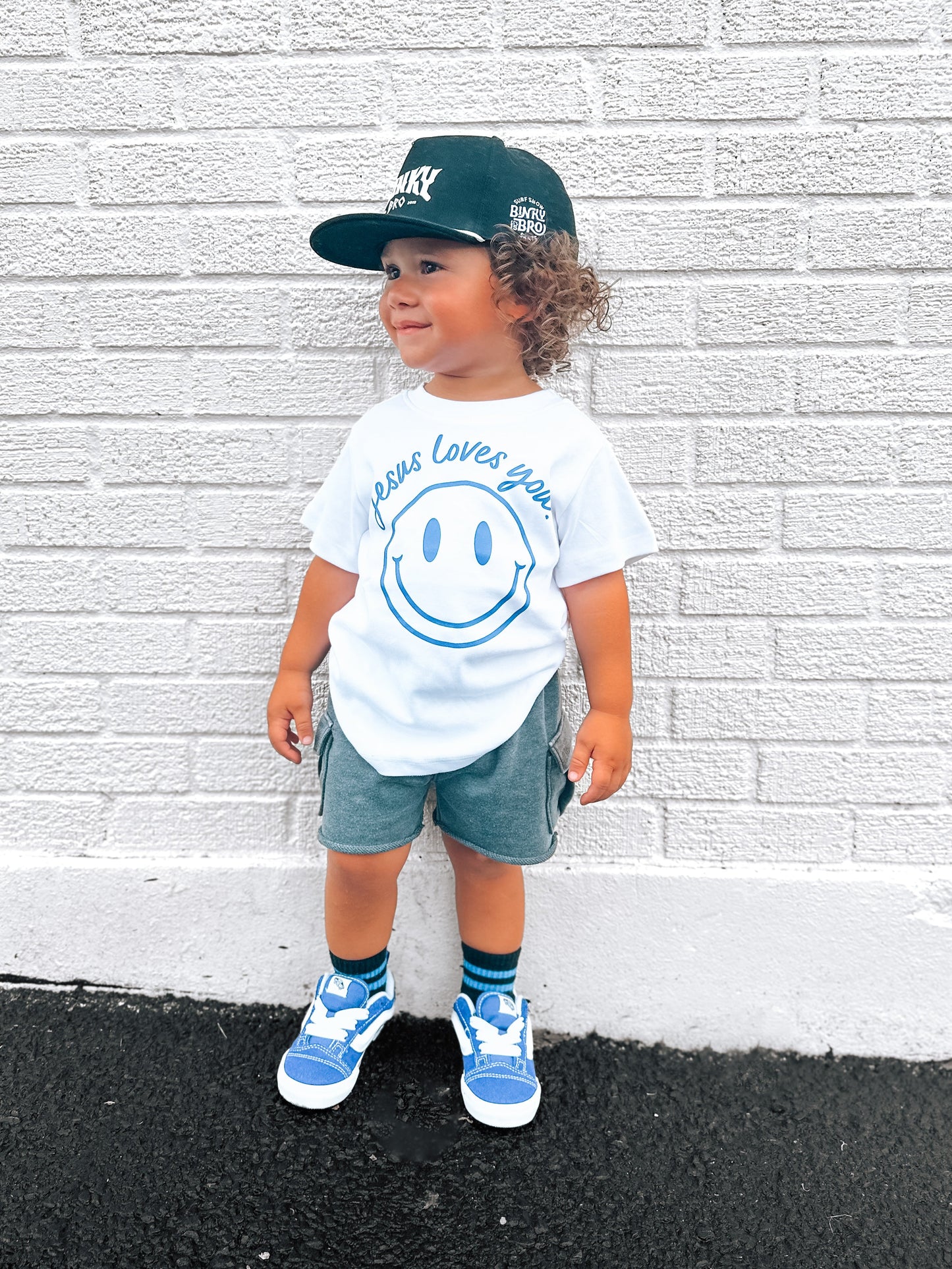 Jesus Loves You Smiley Toddler Tee