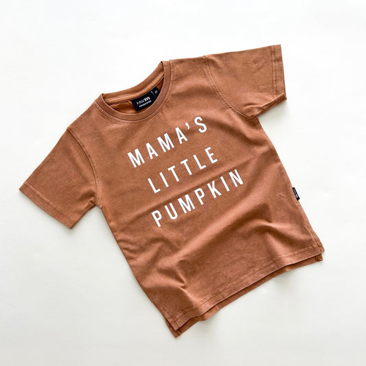 Mama's Little Pumpkin Acid Wash Tee - Autumn