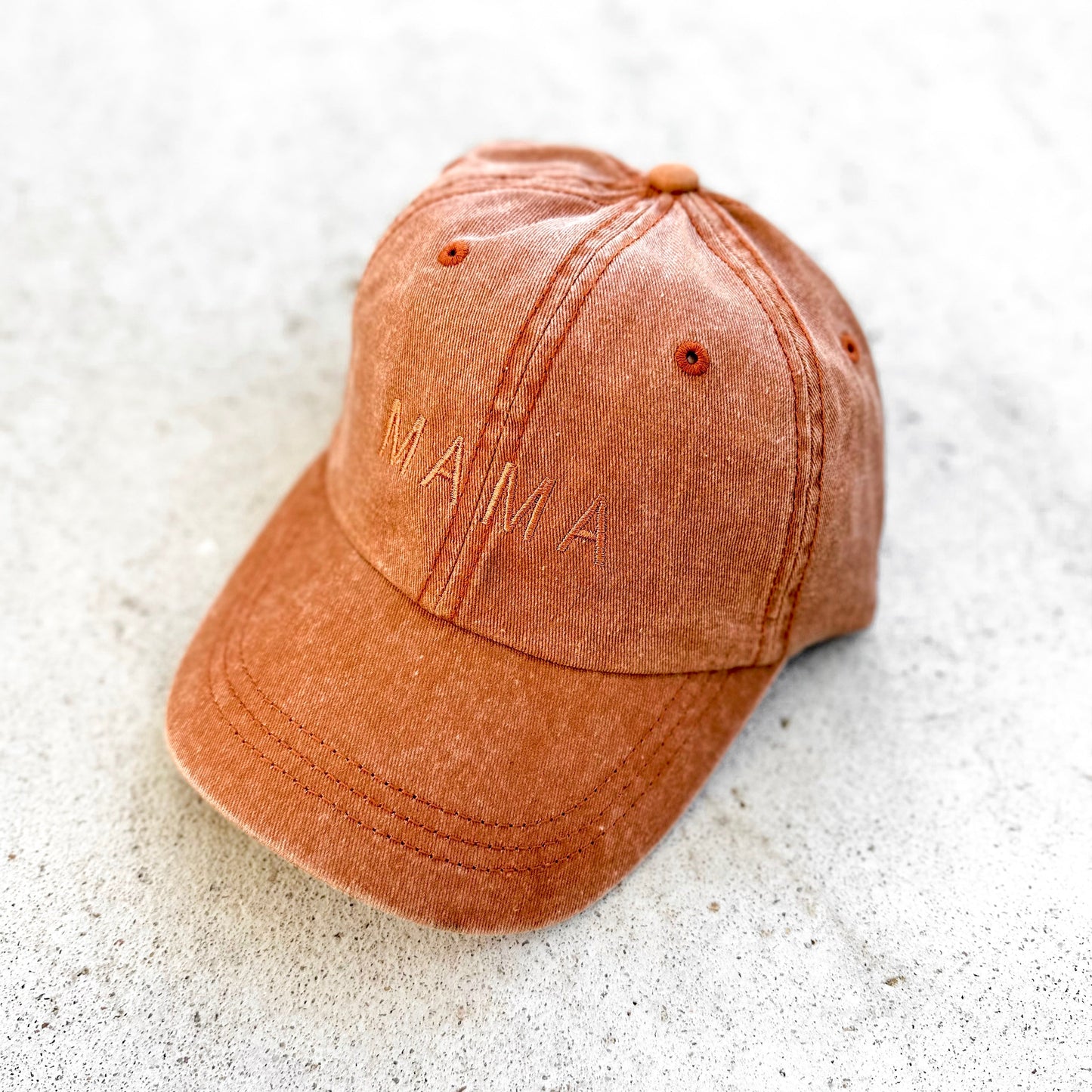 Mama Basic Tonal Embroidered Cap