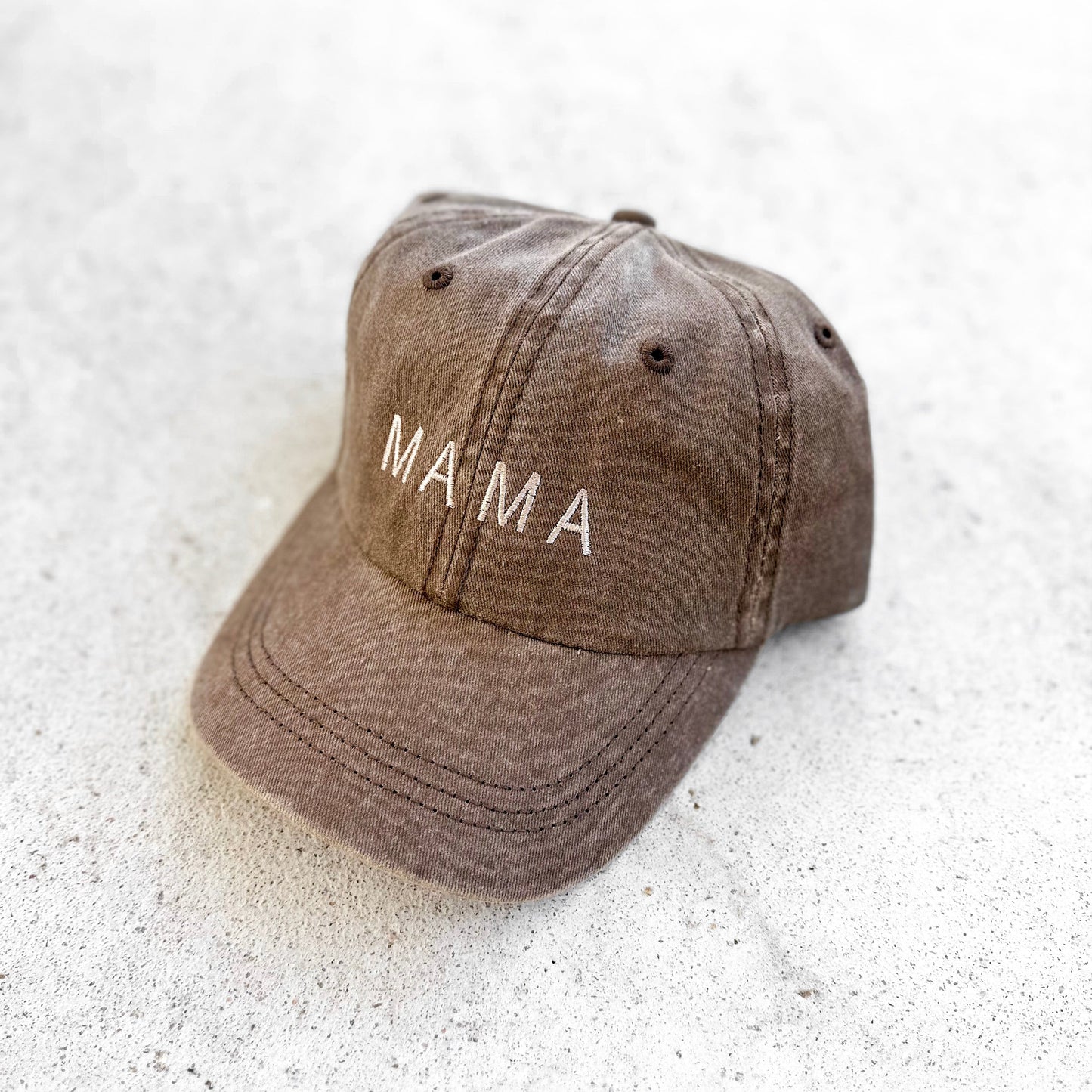 Mama Basic Tonal Embroidered Cap