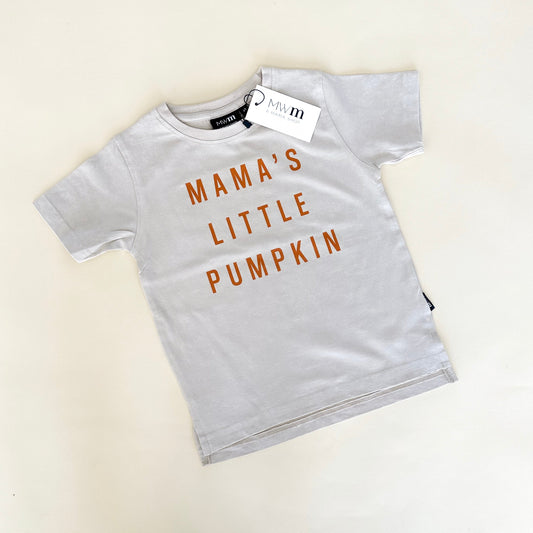 Mama's Little Pumpkin Acid Wash Tee - Neutral