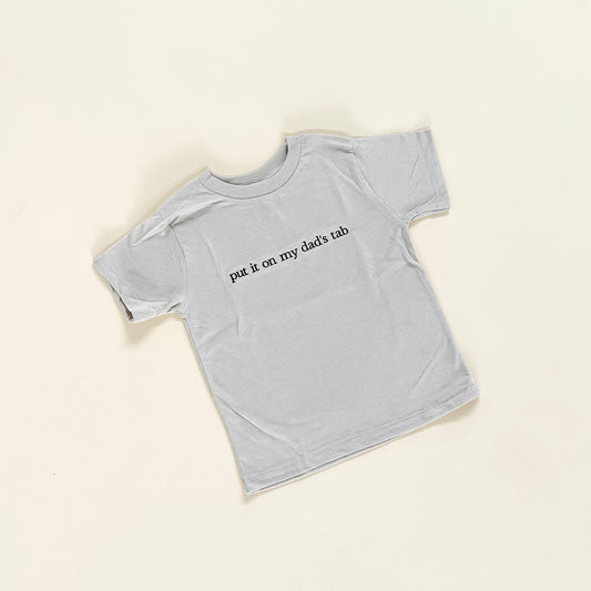 Put It On My Dad's Tab Embroidered T-Shirt