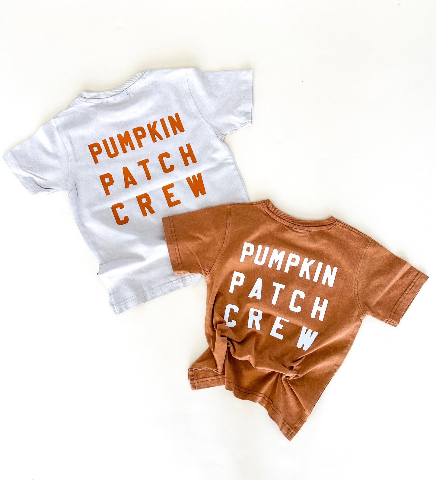 Pumpkin Patch Crew Acid Wash Tee - Neutral