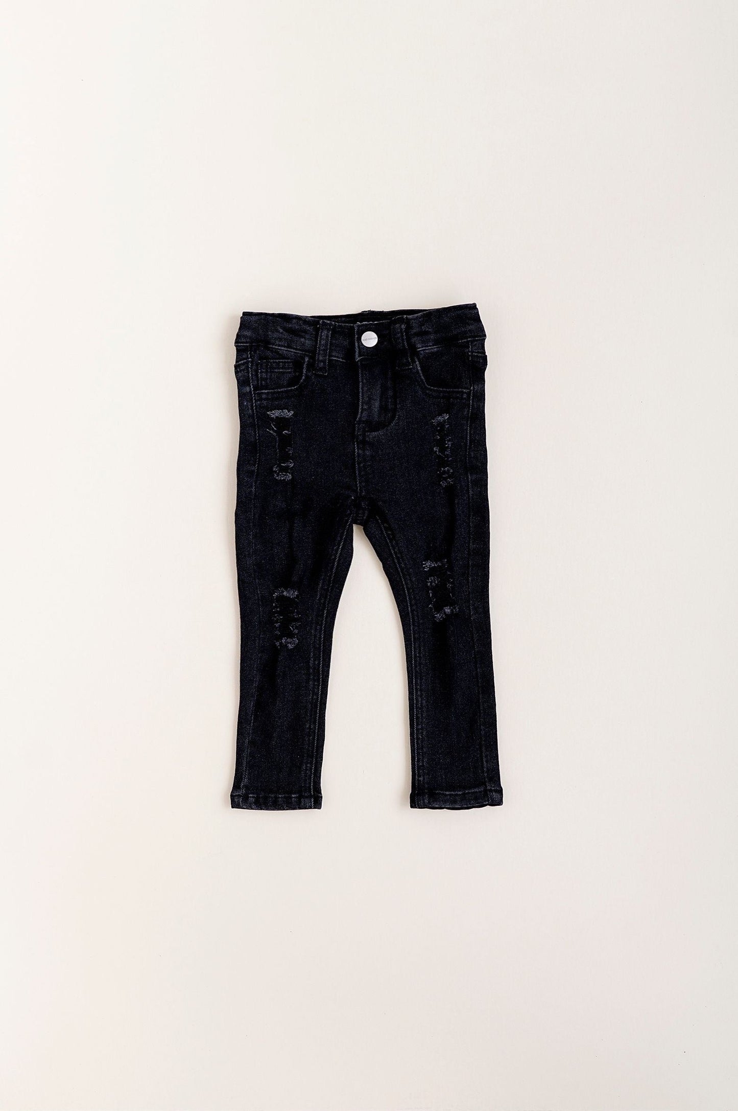 DISTRESSED JEANS - BLACK