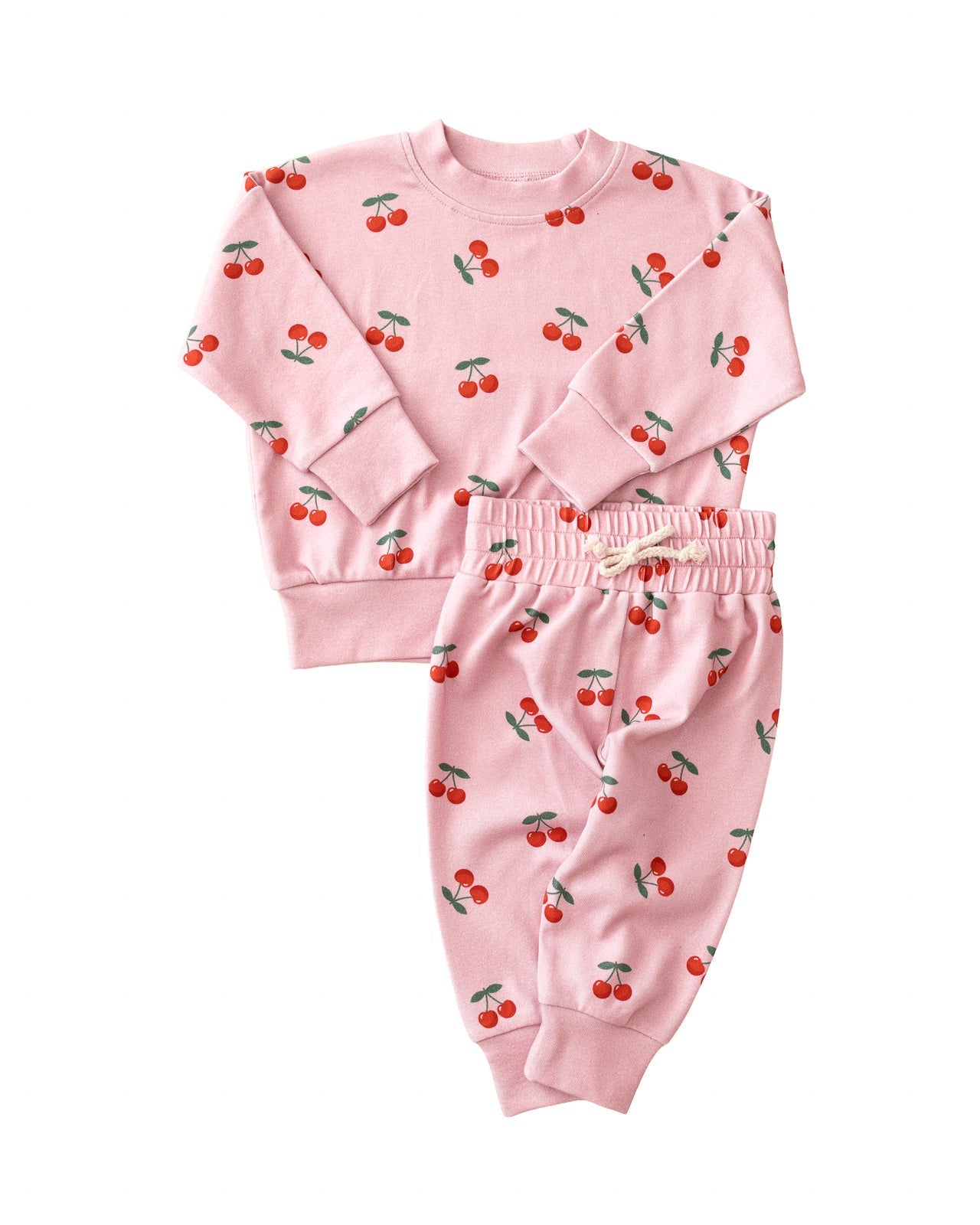 Jogger Set | Blush & Cherry
