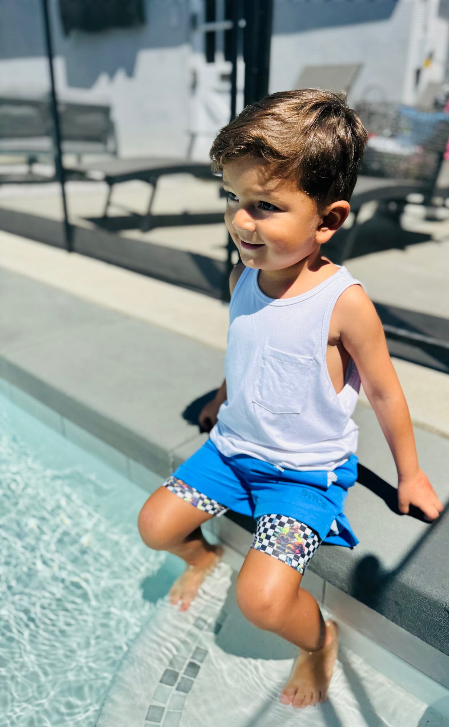 Cobalt + Dino Driver Hybrid Shorts