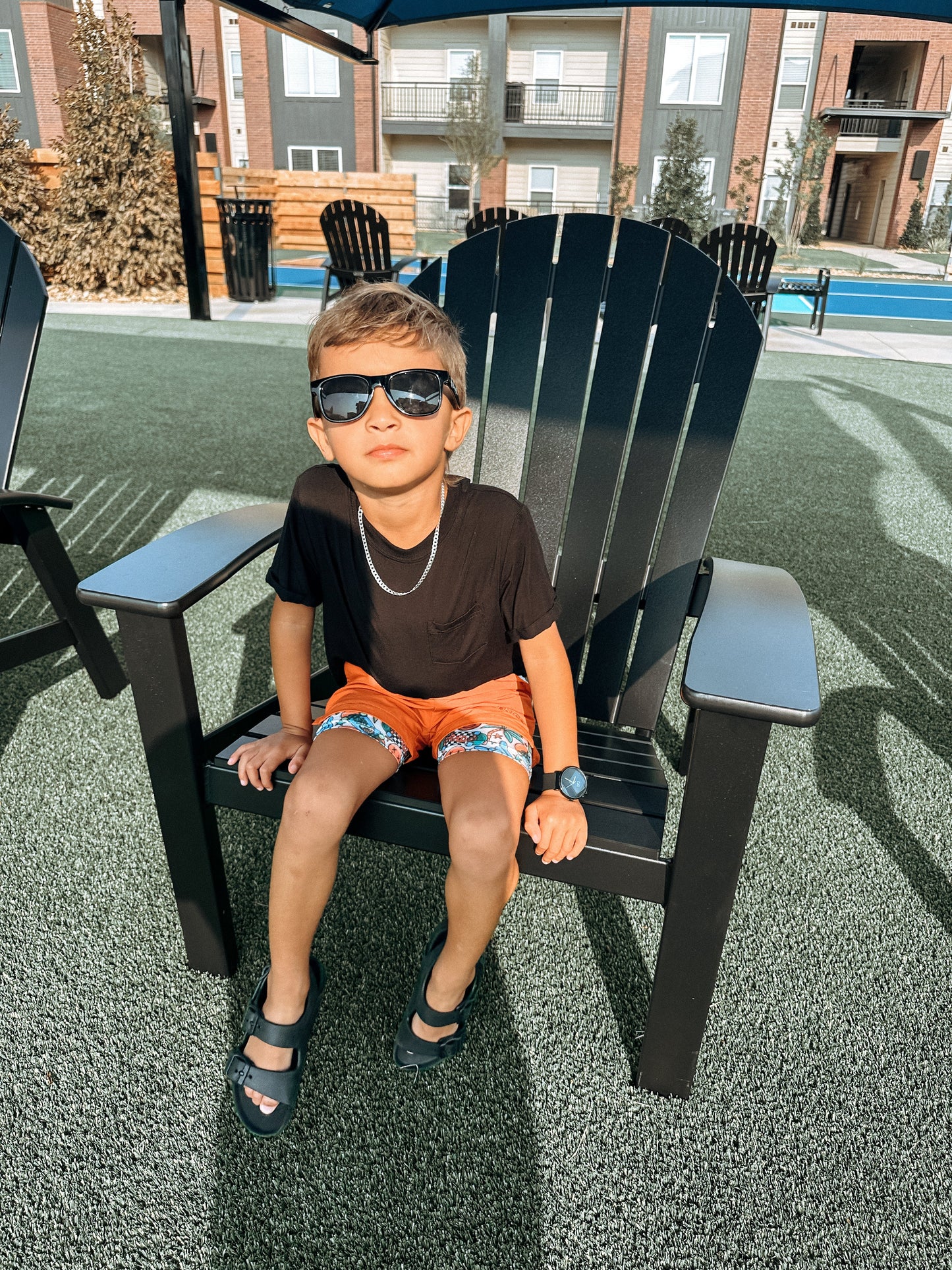 Orange + Neon Summer Hybrid Shorts