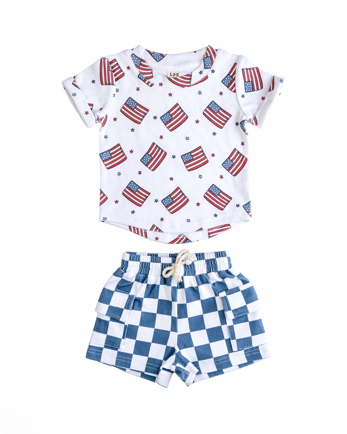 Cargo Shorts Set | Patriotic Vibes