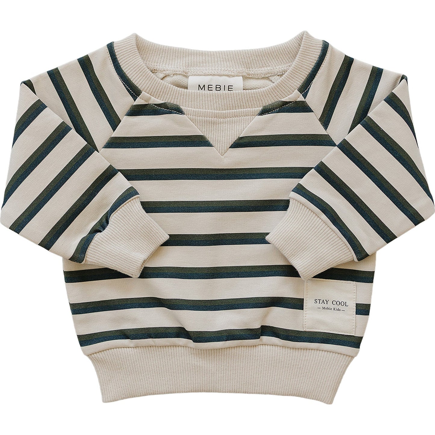Stay Cool Striped Crewneck
