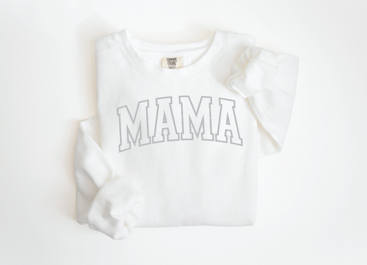 Mama Varsity Outline Sweatshirt