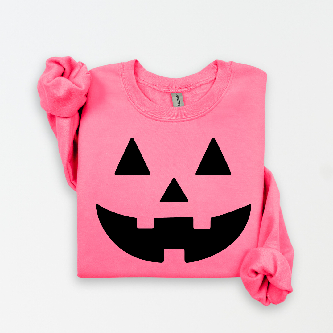 Jack-o-Lantern Girly Tee or Pullover - Womens
