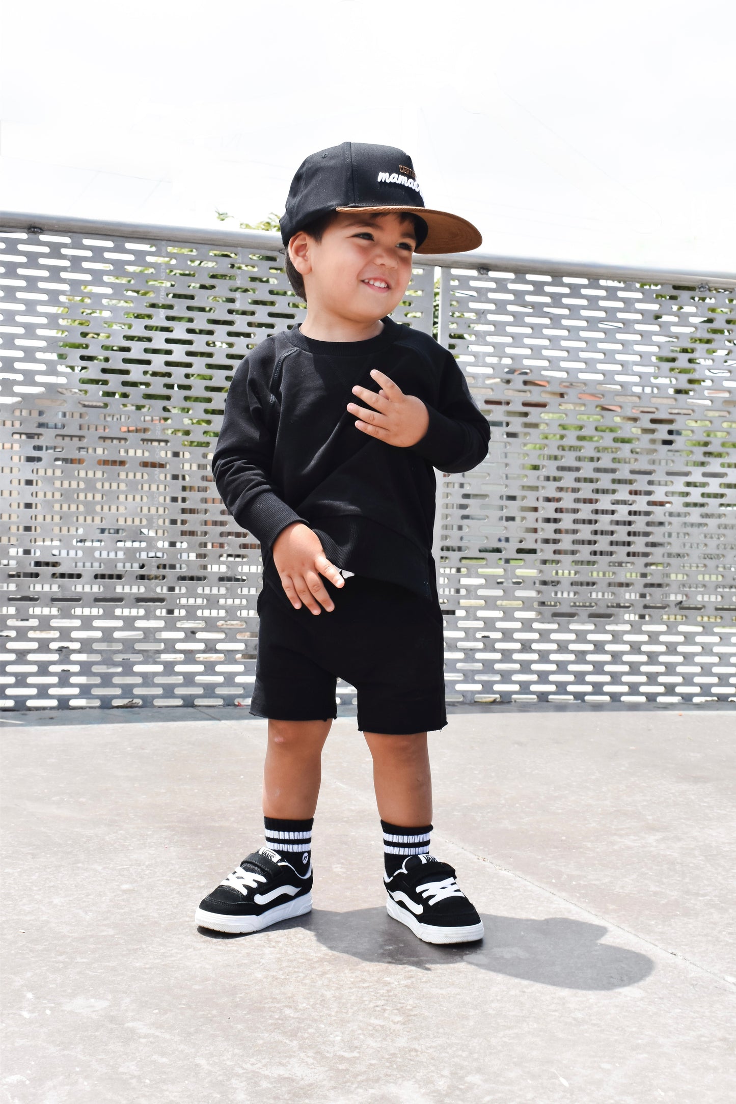 ORGANIC COTTON SHORTIES - ONYX