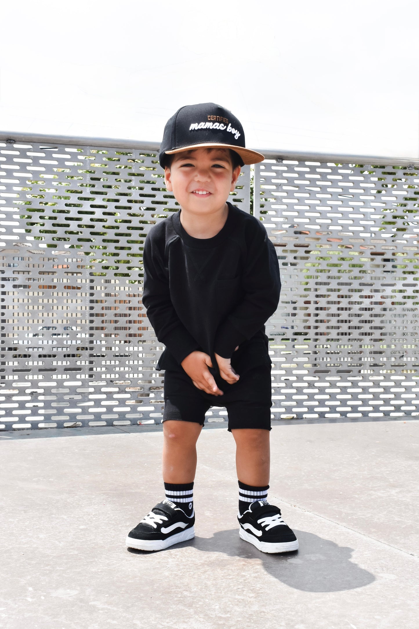 ORGANIC COTTON SHORTIES - ONYX