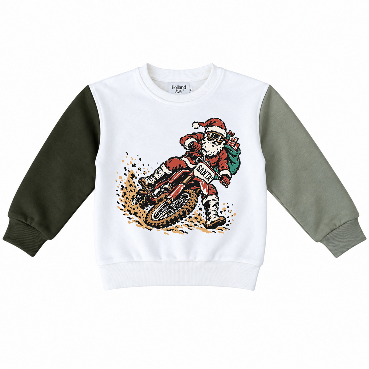 Dirt Bike Santa | Colorblock