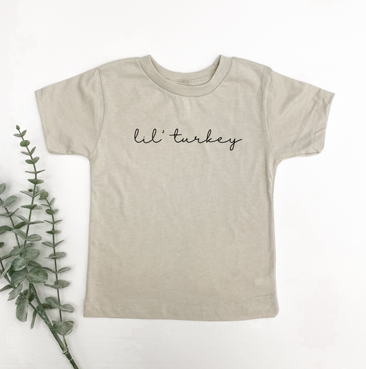 Lil' Turkey Script Tee