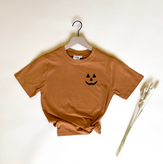 Jack-o-Lantern Adult Tee - Black Design