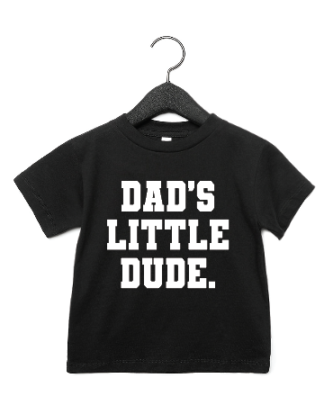 Dad's Little Dude Varsity Tee