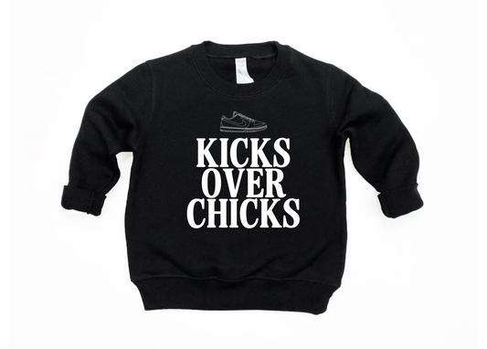Kicks Over Chicks NEW Pullover