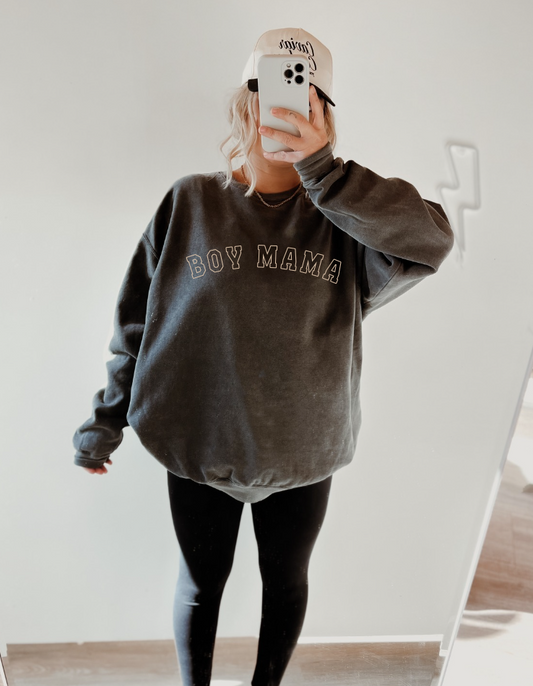 Boy Mama Varsity Sweatshirt
