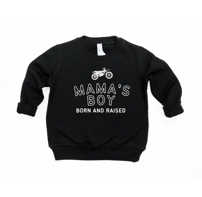Mama's Boy Born & Raised Pullover
