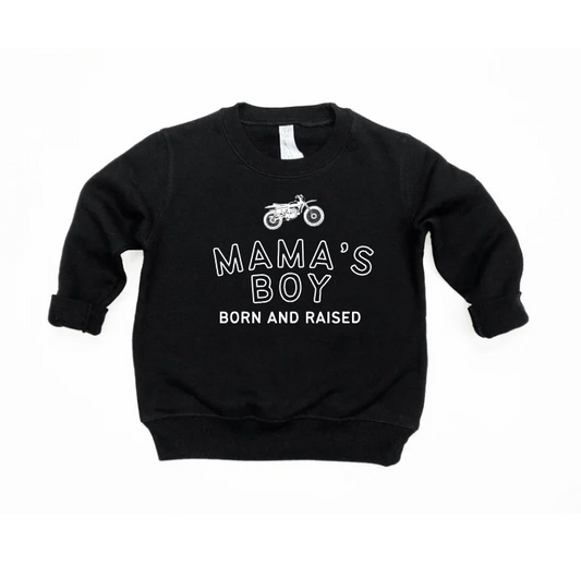 Mama's Boy Born & Raised Pullover