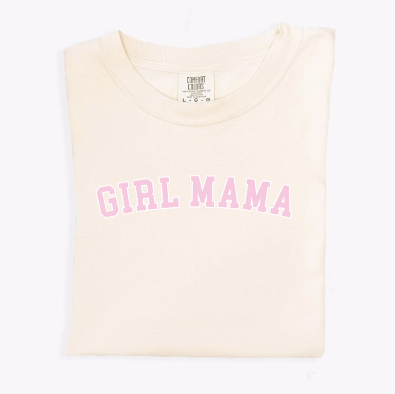 Girl Mama Bold Outline Varsity Tee