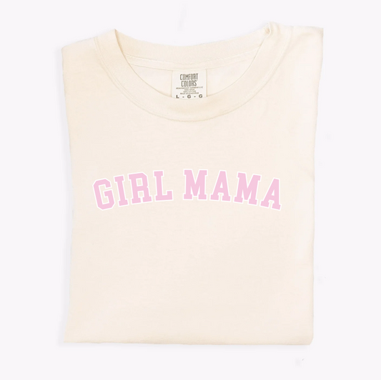 Girl Mama Bold Outline Varsity Tee