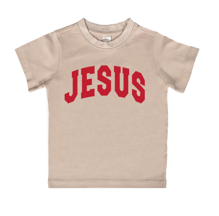 Jesus - Christmas Colors Kids Tee