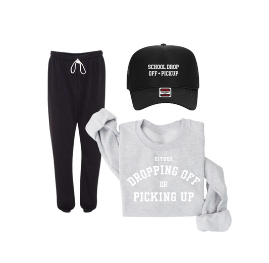 Either Picking Up or Dropping Off Pullover