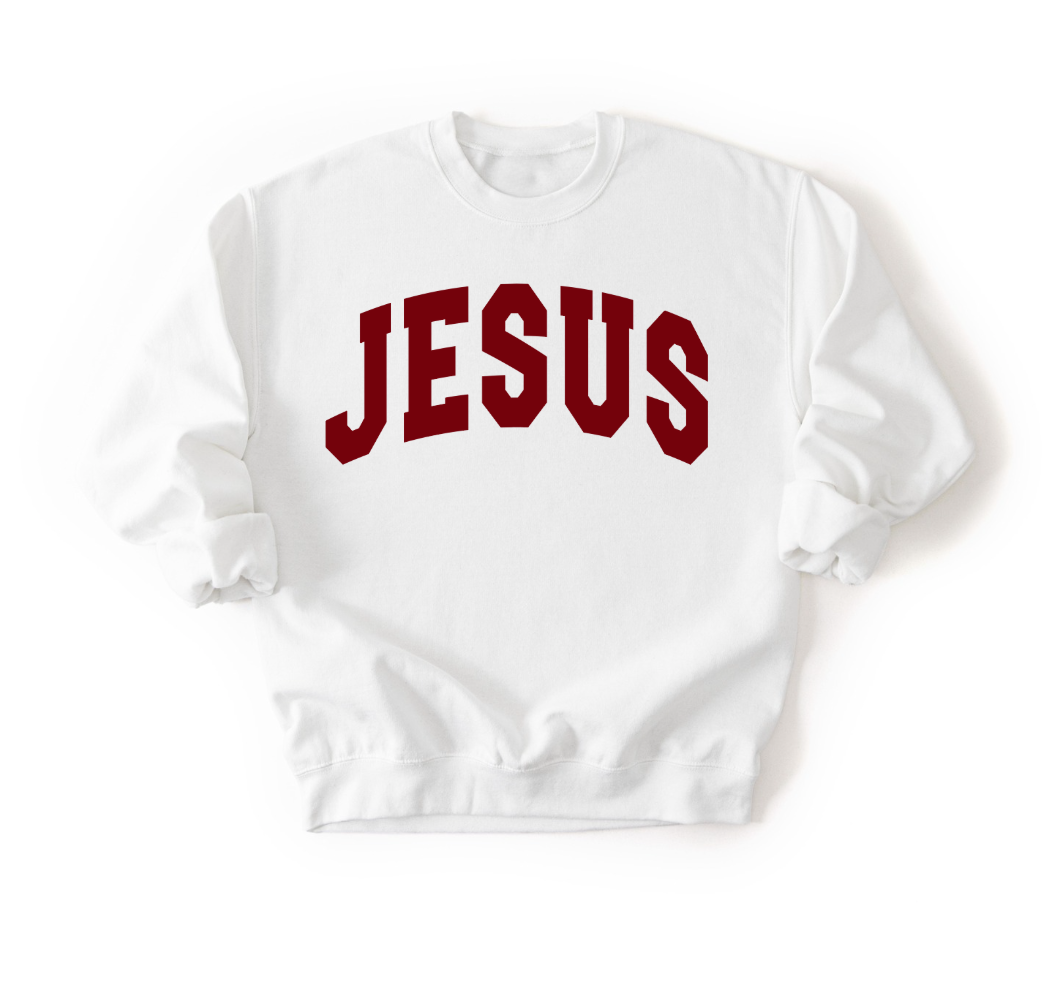 Jesus Varsity Unisex Fall Sweatshirt