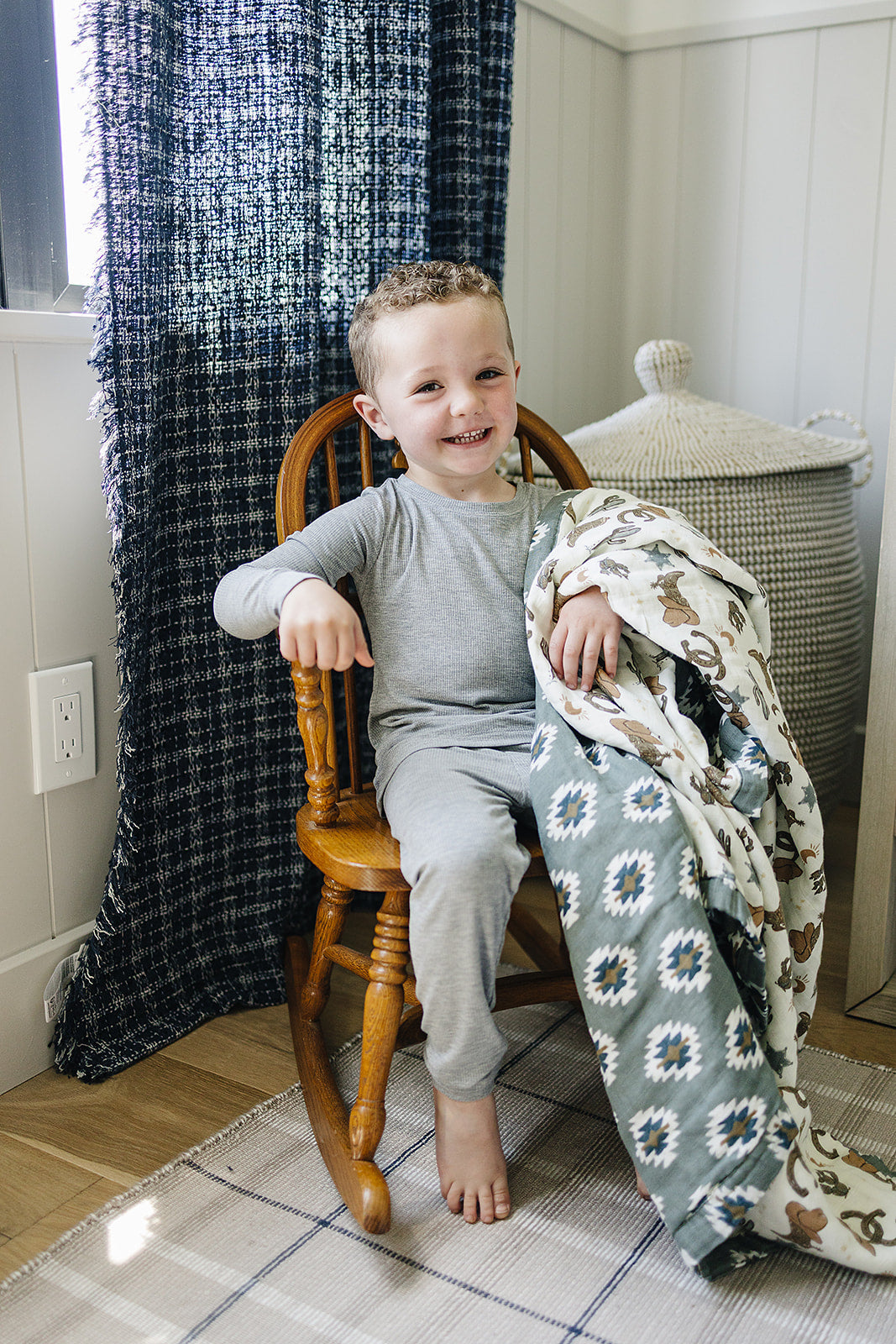 Southwest Aztec + Outlaw Cowboy Muslin Quilt