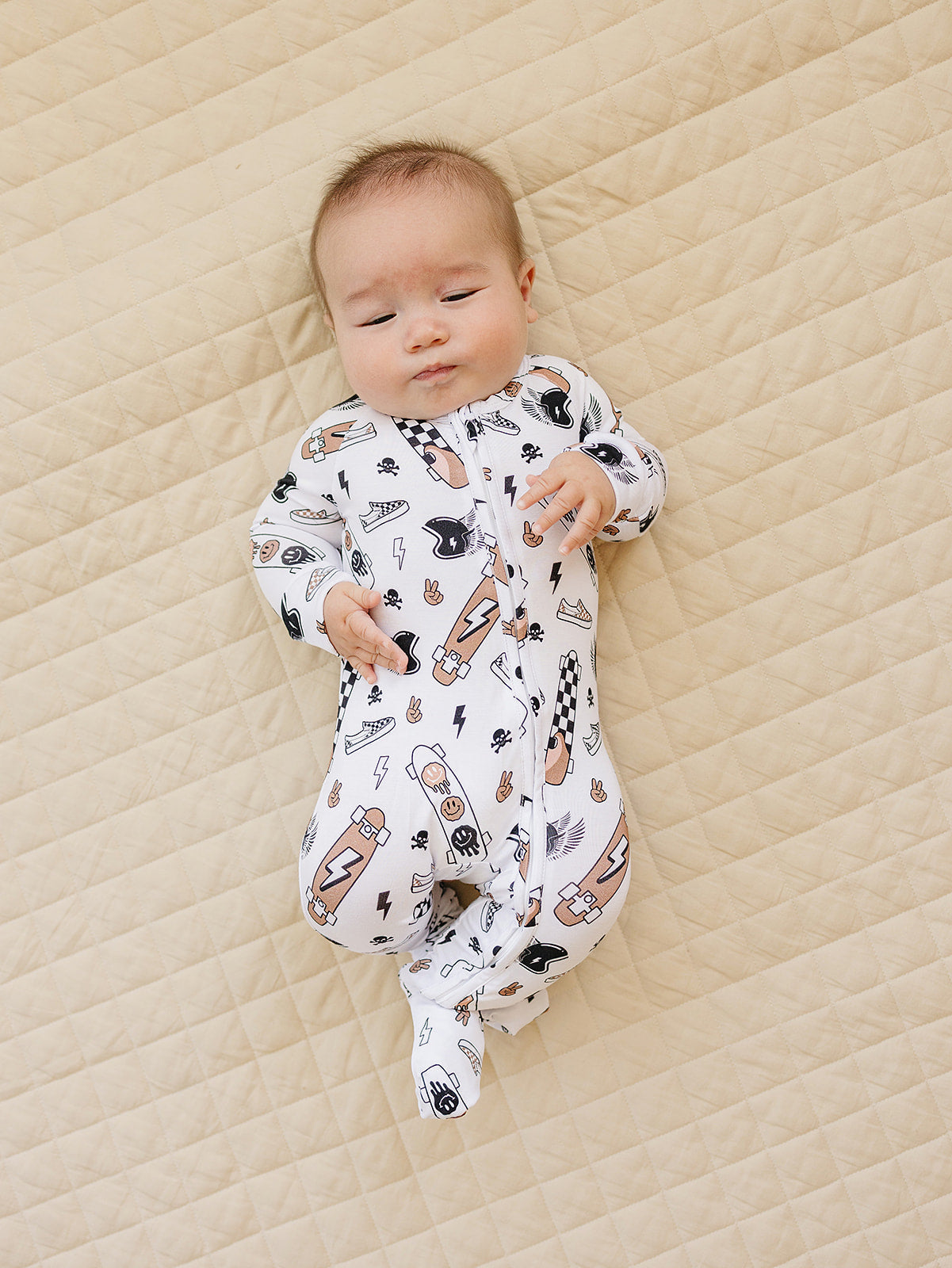 Bamboo Zip Romper | Sk8er