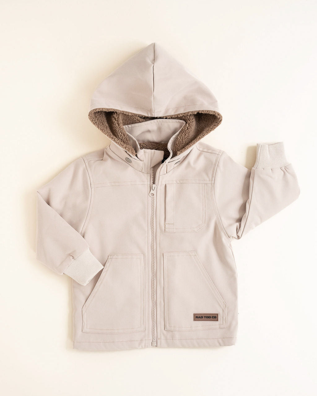 REMOVABLE HOODIE BANXS JACKET - BEIGE