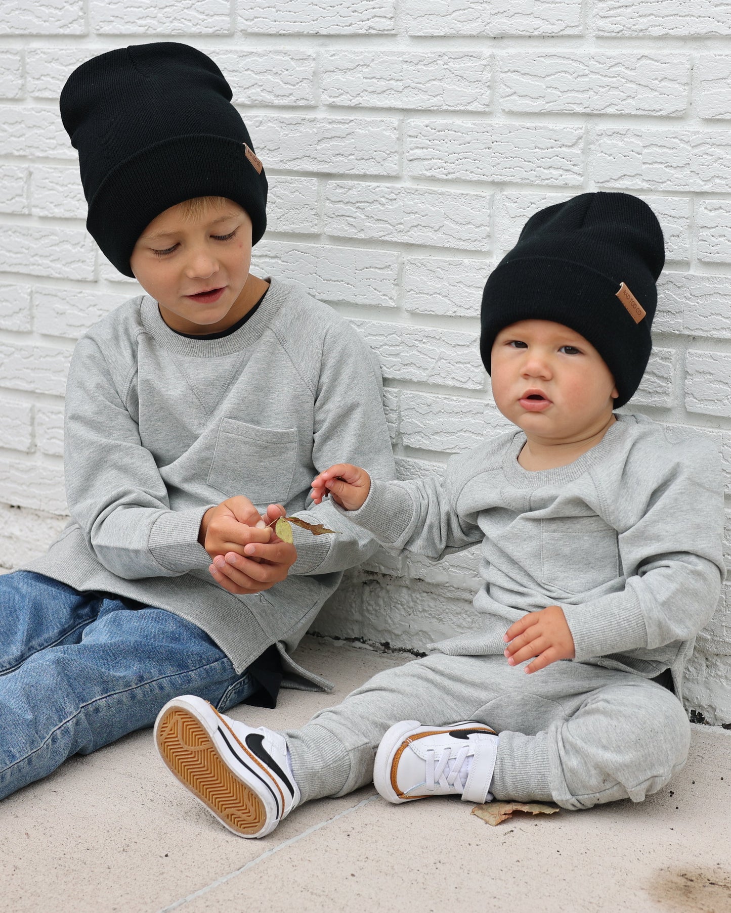 ORGANIC COTTON CREWNECK - GRAY