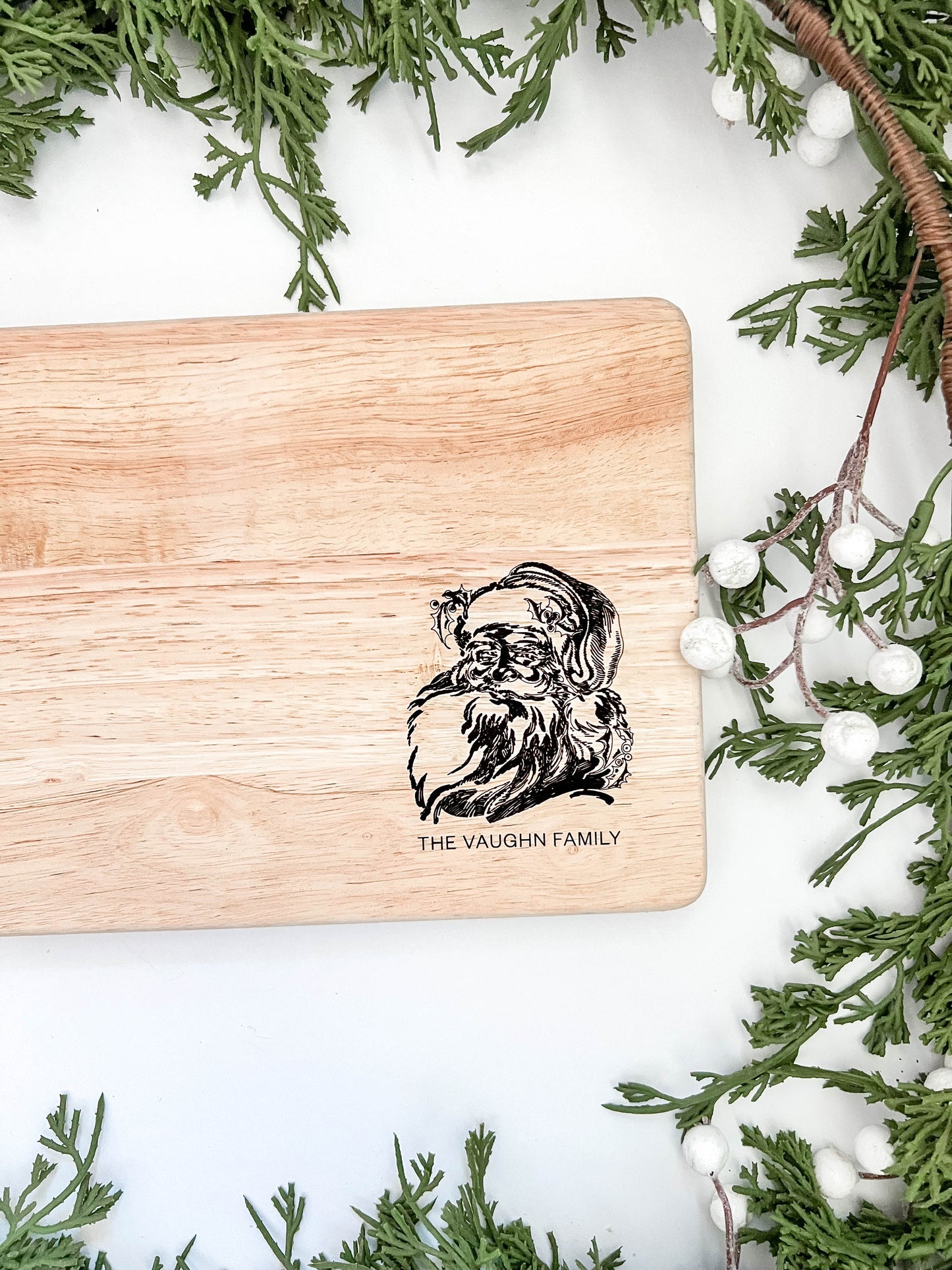 Personalized Vintage Santa Charcuterie Board
