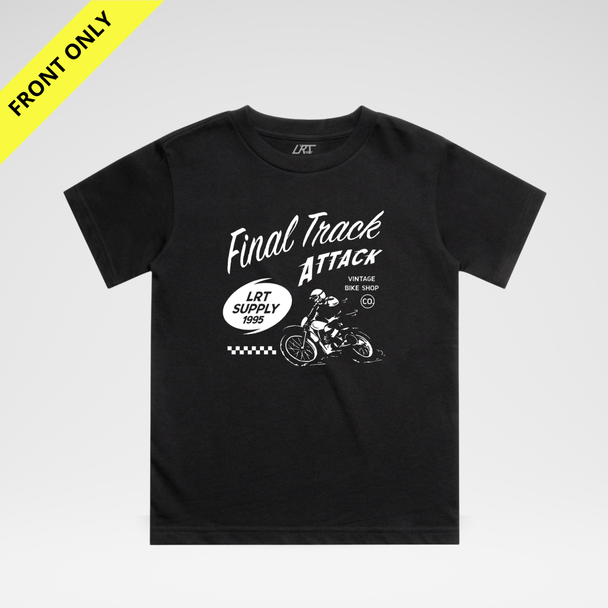 FINAL TRACK ATTACK TEE - BLACK FRONT ONLY