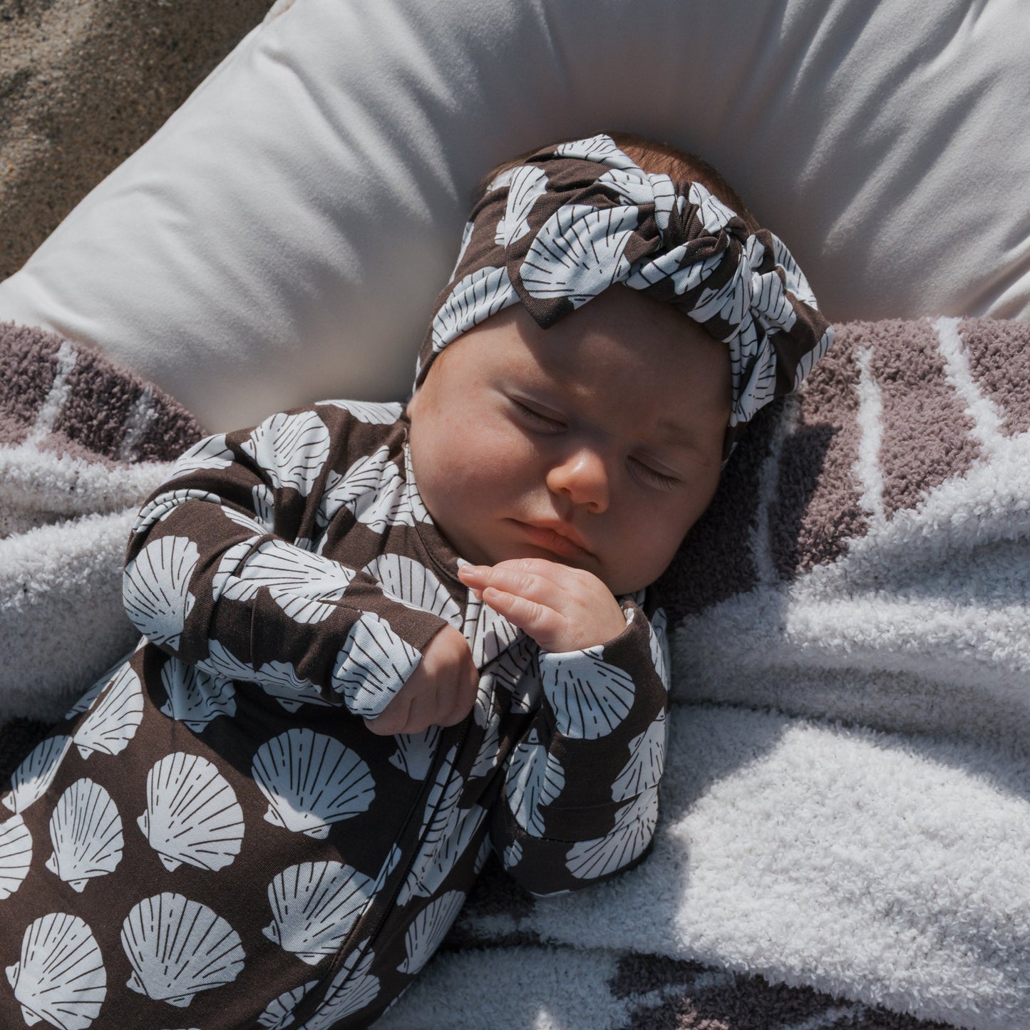 Bamboo Head Wrap | Seashells