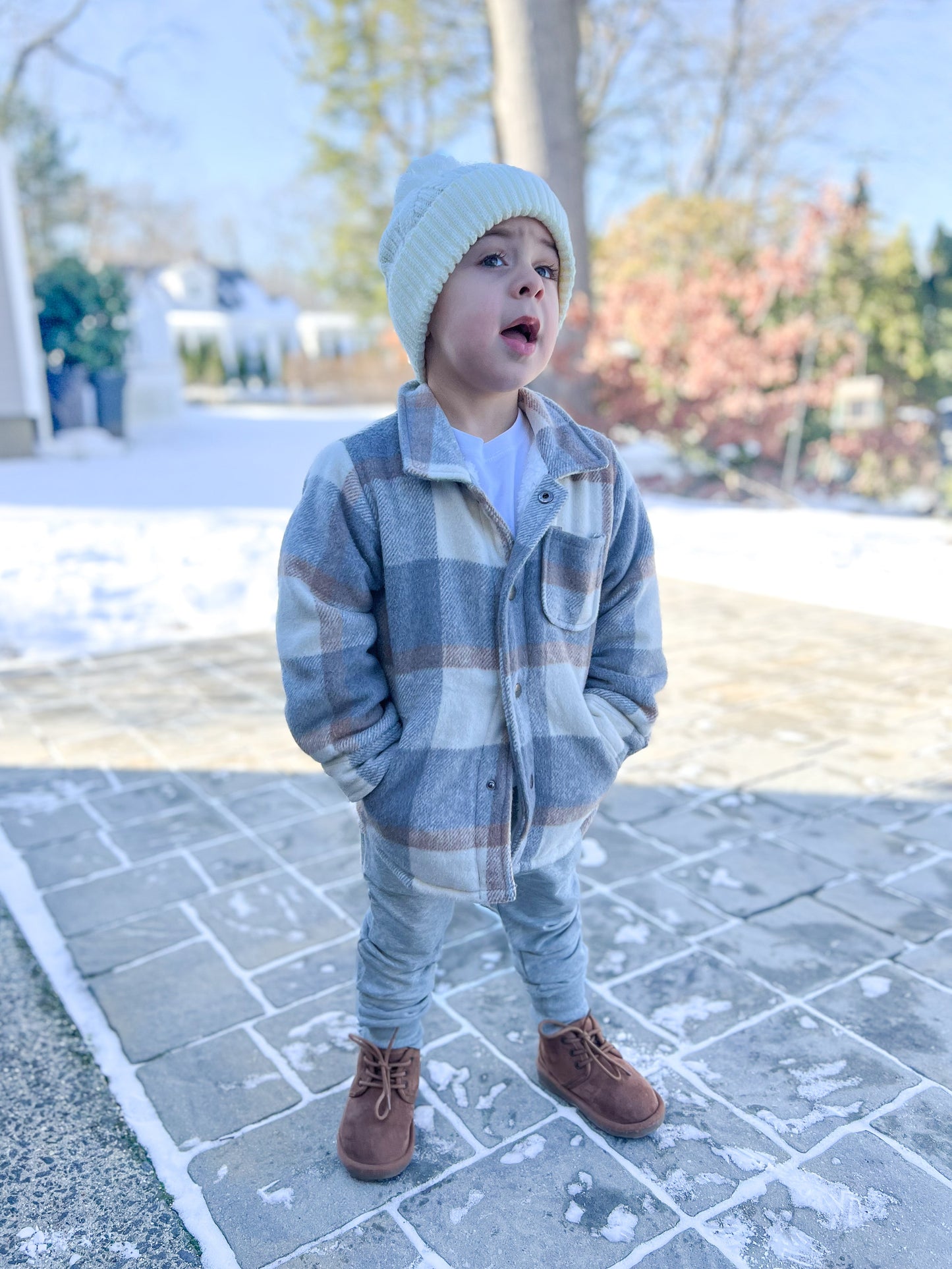 ORGANIC COTTON JOGGERS - GRAY