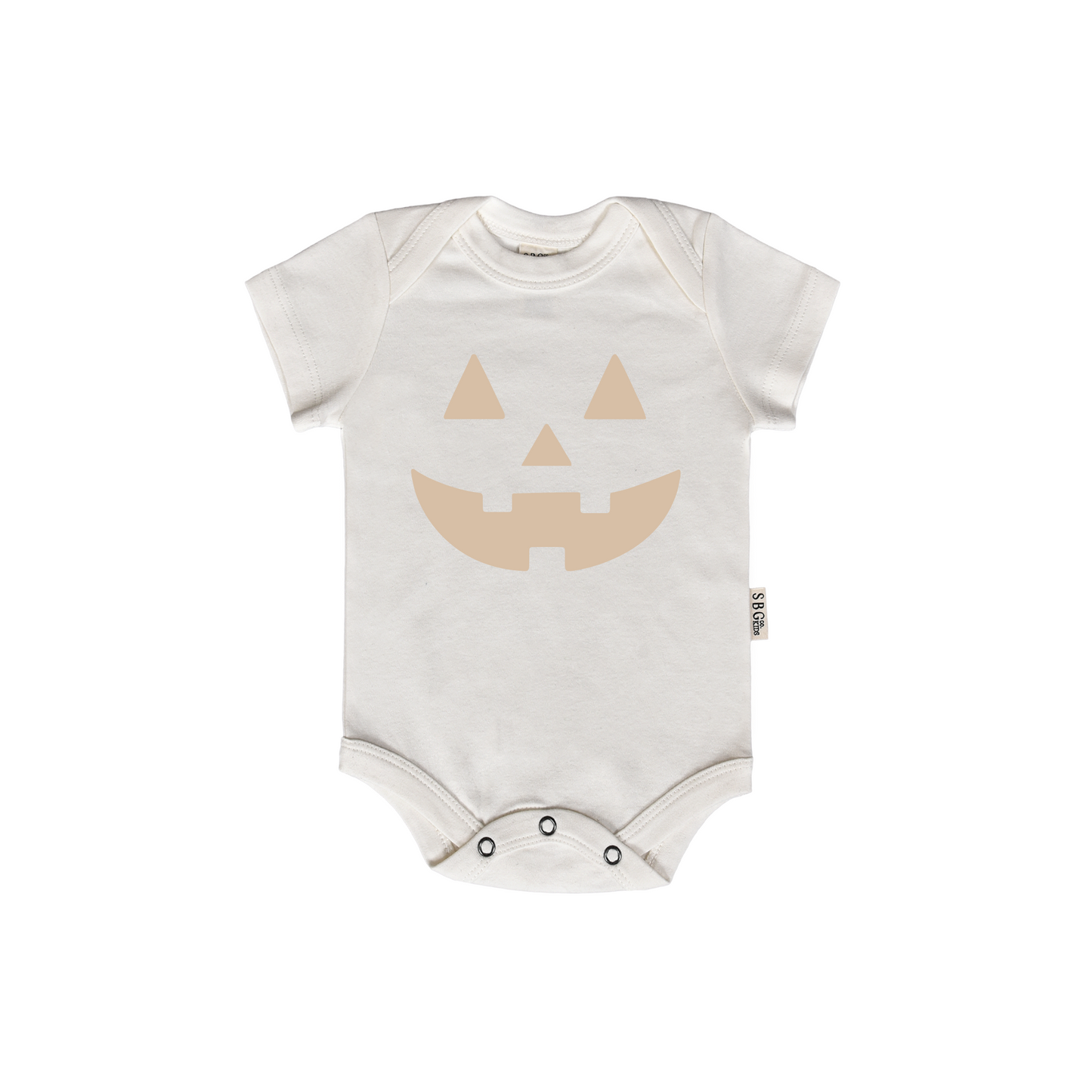 Neutral Jack-O-Lantern Baby Onesie