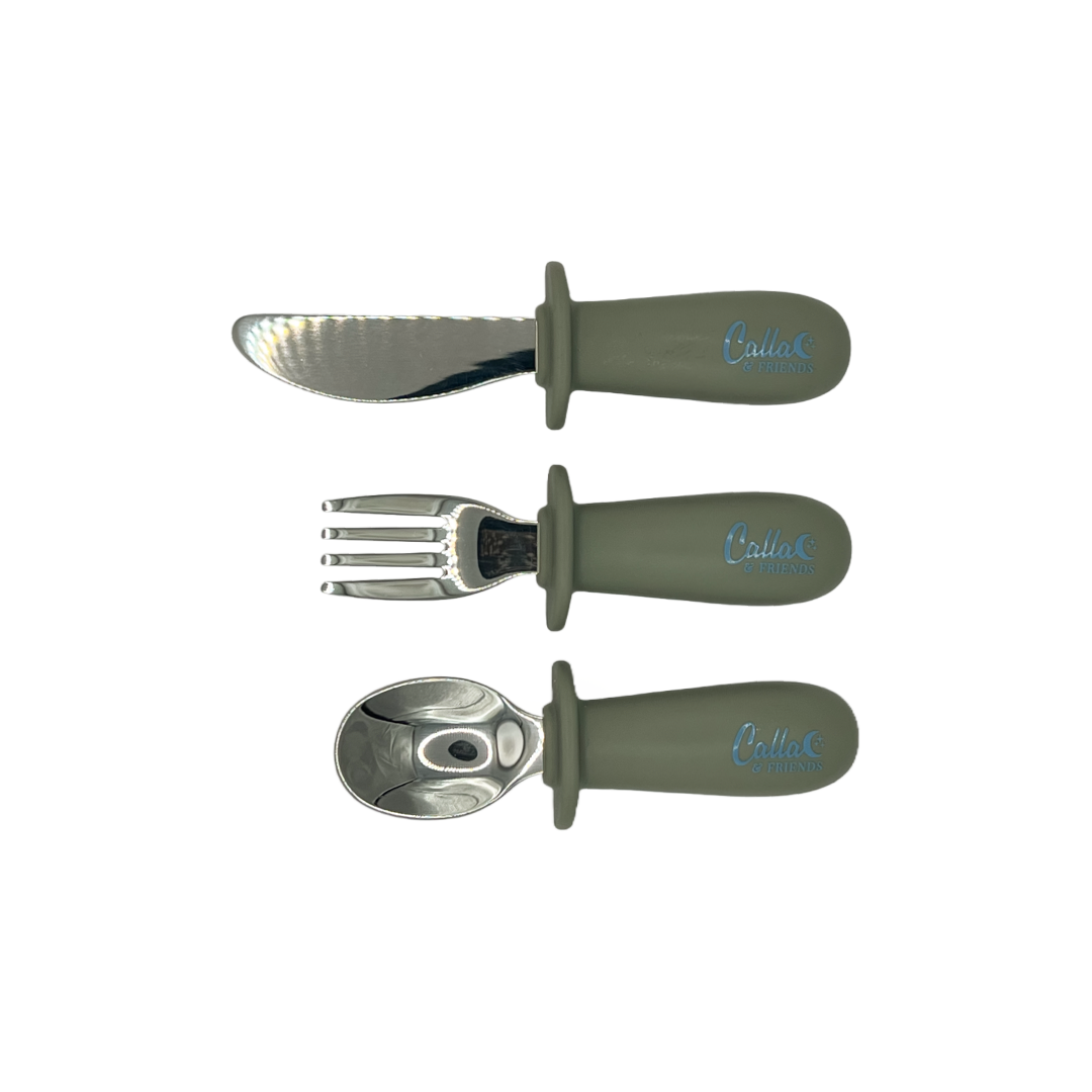 Silicone & Stainless Steel Toddler Utensil Set