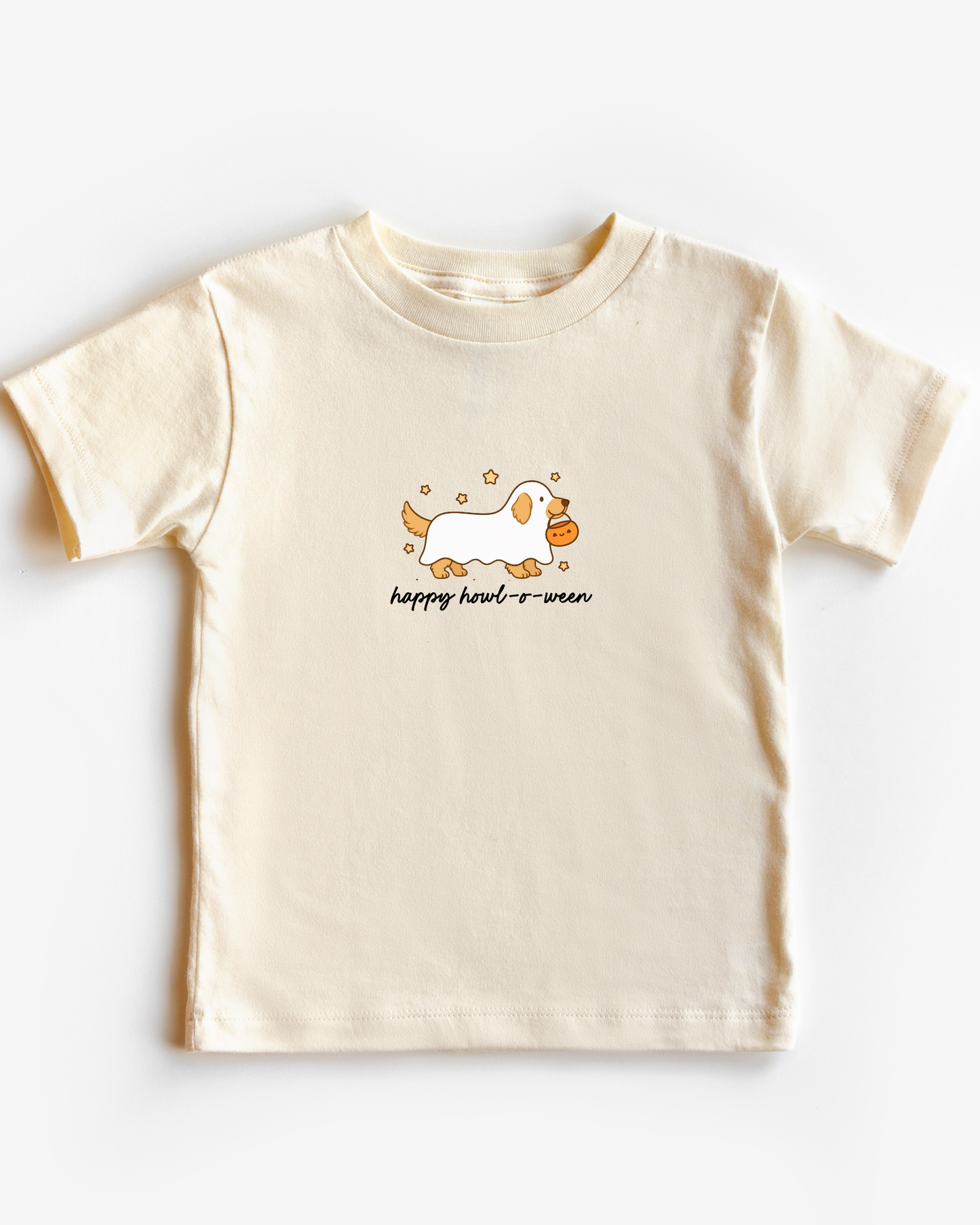 Happy HOWL-o-ween Golden Retriever Kids Tee or Sweatshirt