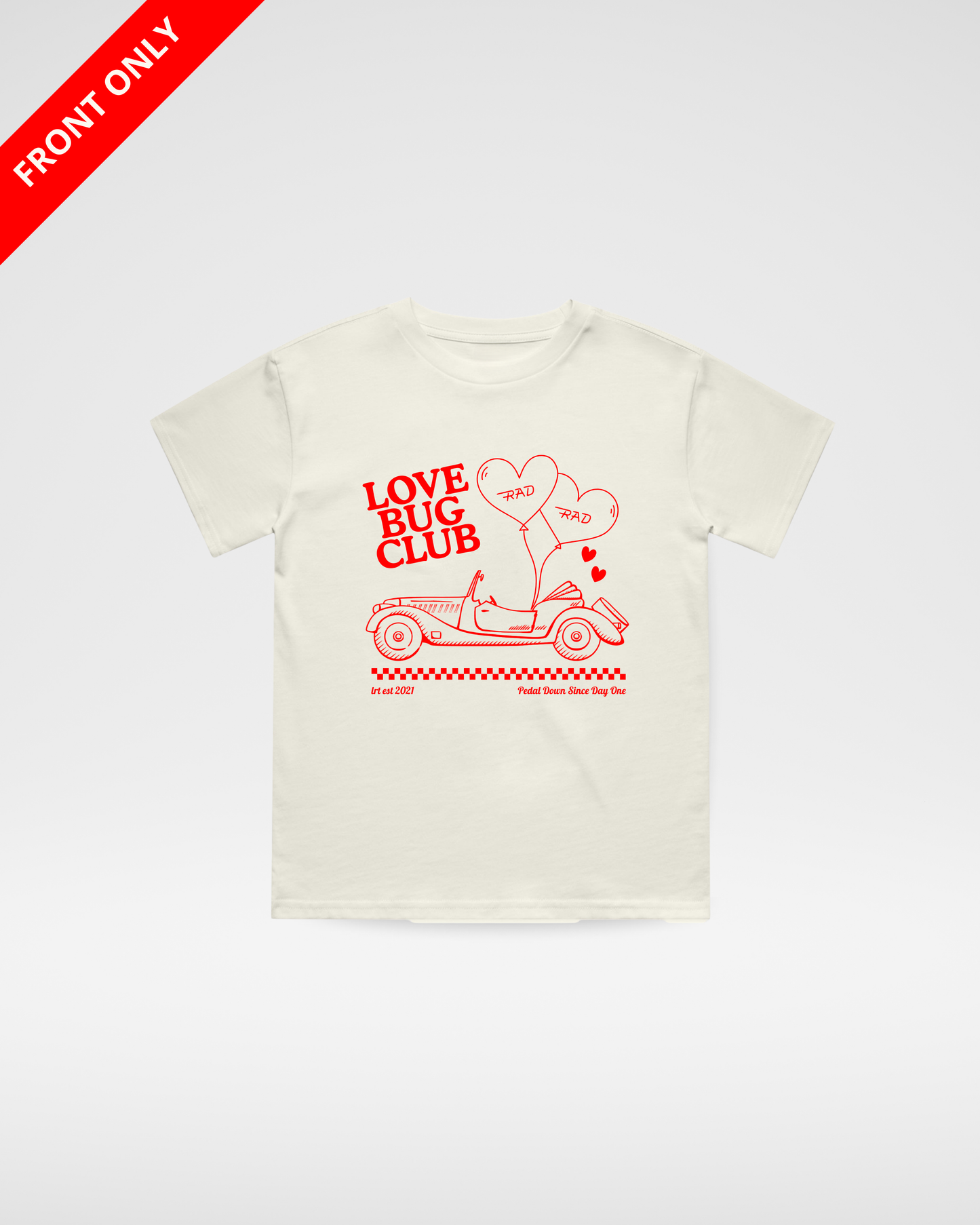 THE LOVE BUG CLUB TEE - VINTAGE CREAM (FRONT ONLY)