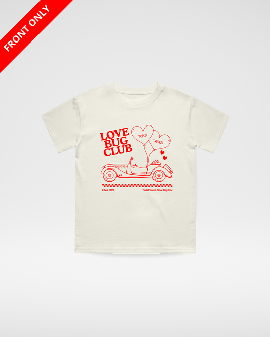 THE LOVE BUG CLUB TEE - VINTAGE CREAM (FRONT ONLY)