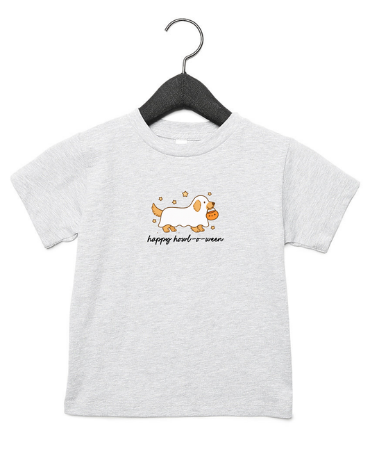 Happy HOWL-o-ween Golden Retriever Kids Tee or Sweatshirt